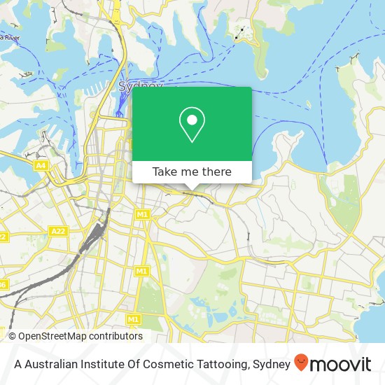 A Australian Institute Of Cosmetic Tattooing map