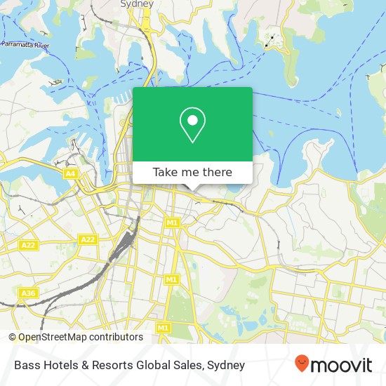 Bass Hotels & Resorts Global Sales map