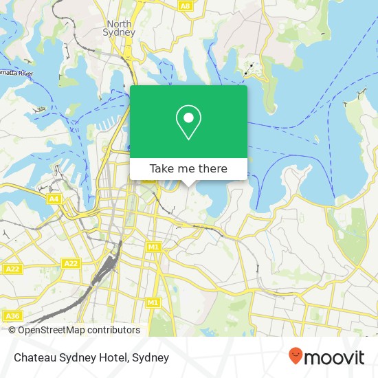 Chateau Sydney Hotel map