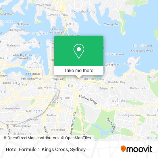 Hotel Formule 1 Kings Cross map