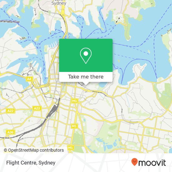 Flight Centre map