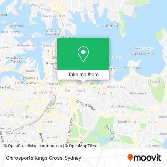 Chirosports Kings Cross map