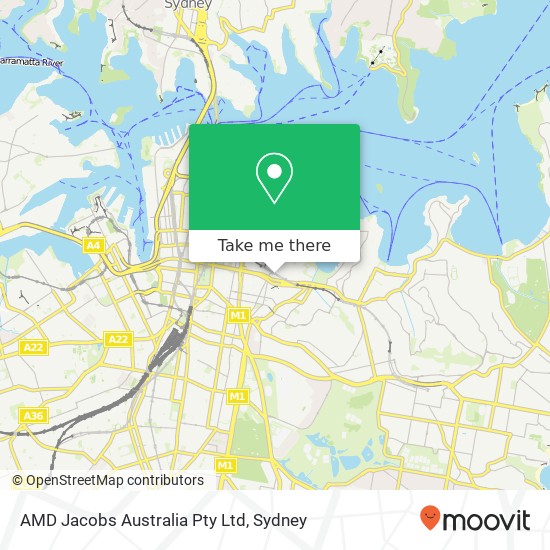 Mapa AMD Jacobs Australia Pty Ltd