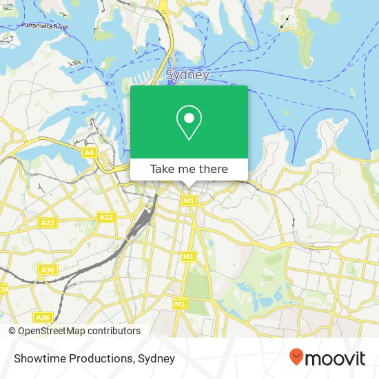 Showtime Productions map