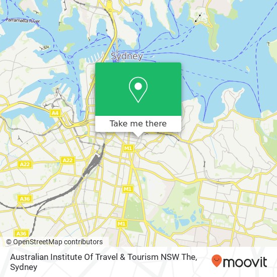 Australian Institute Of Travel & Tourism NSW The map