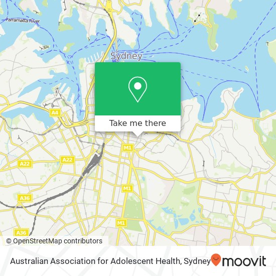 Australian Association for Adolescent Health map