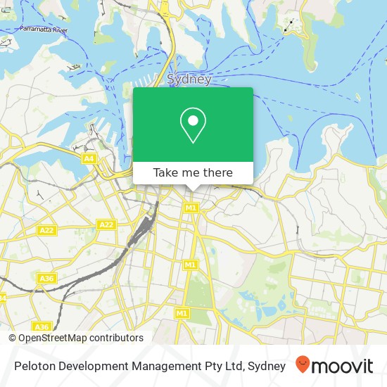 Peloton Development Management Pty Ltd map