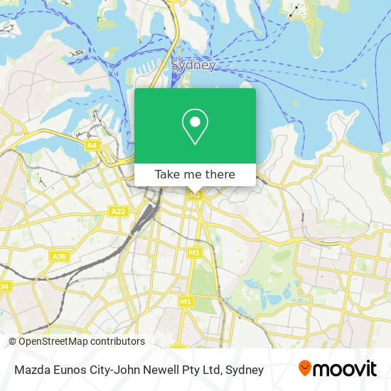 Mazda Eunos City-John Newell Pty Ltd map