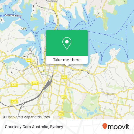 Courtesy Cars Australia map