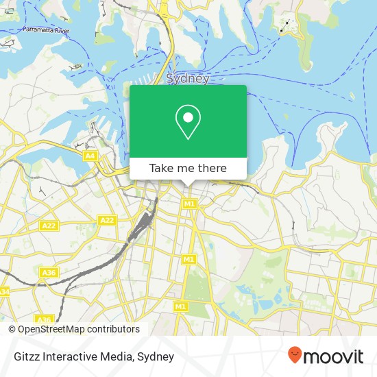 Gitzz Interactive Media map