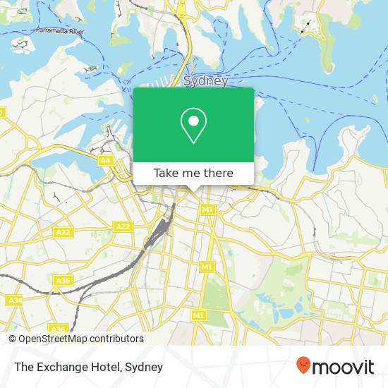 The Exchange Hotel map