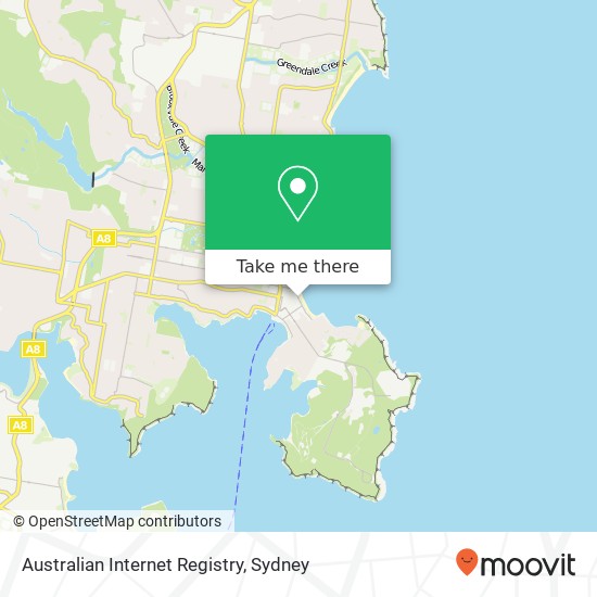 Australian Internet Registry map