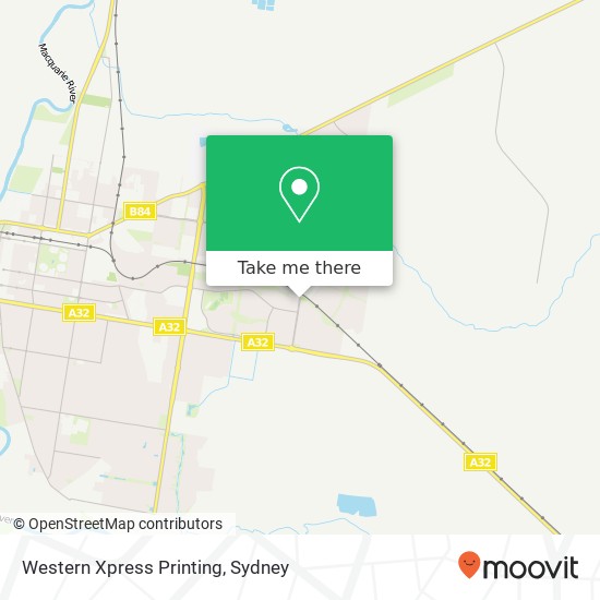 Mapa Western Xpress Printing