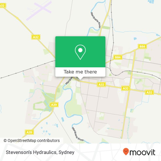 Mapa Stevenson's Hydraulics