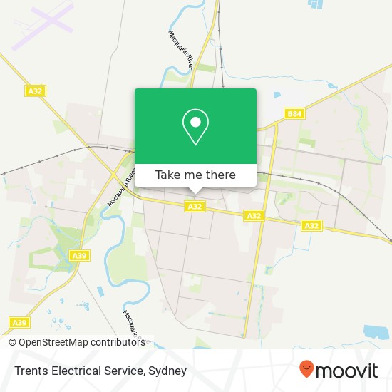 Trents Electrical Service map