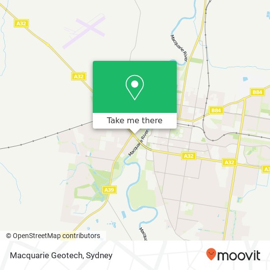 Mapa Macquarie Geotech