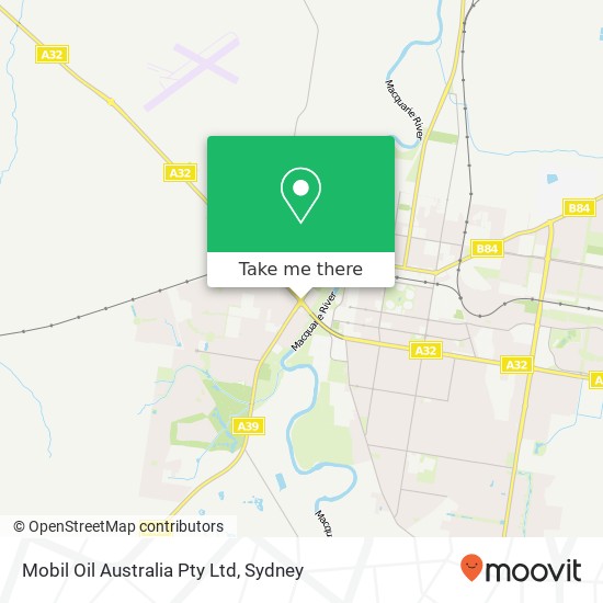 Mapa Mobil Oil Australia Pty Ltd