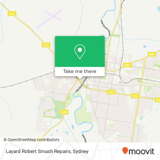 Layard Robert Smash Repairs map