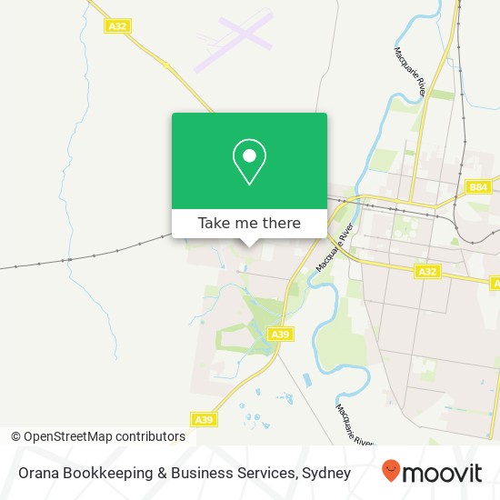 Mapa Orana Bookkeeping & Business Services