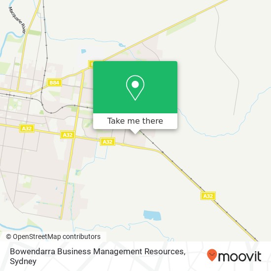 Bowendarra Business Management Resources map