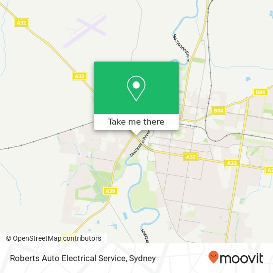 Mapa Roberts Auto Electrical Service