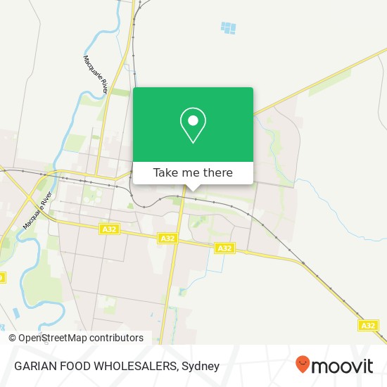 Mapa GARIAN FOOD WHOLESALERS