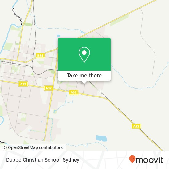 Dubbo Christian School map