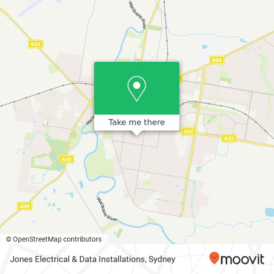 Mapa Jones Electrical & Data Installations