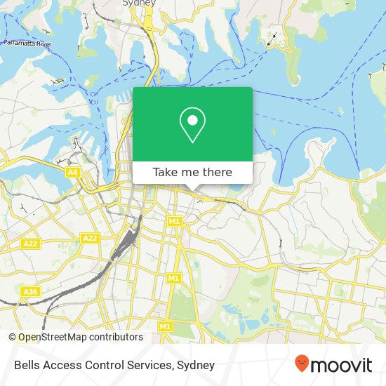 Bells Access Control Services map