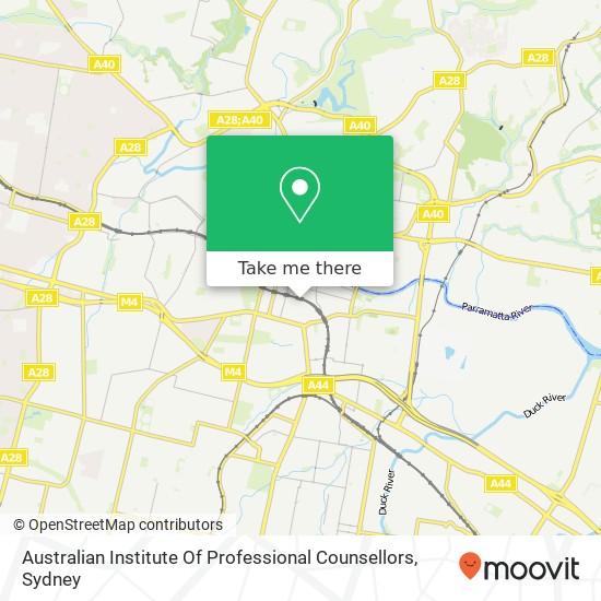 Mapa Australian Institute Of Professional Counsellors