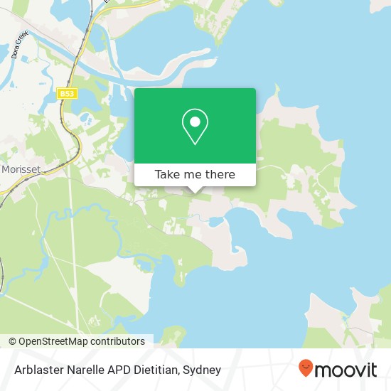 Arblaster Narelle APD Dietitian map