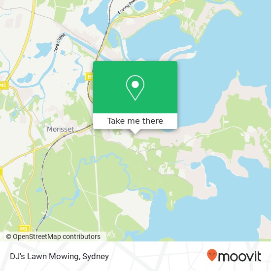 Mapa DJ's Lawn Mowing