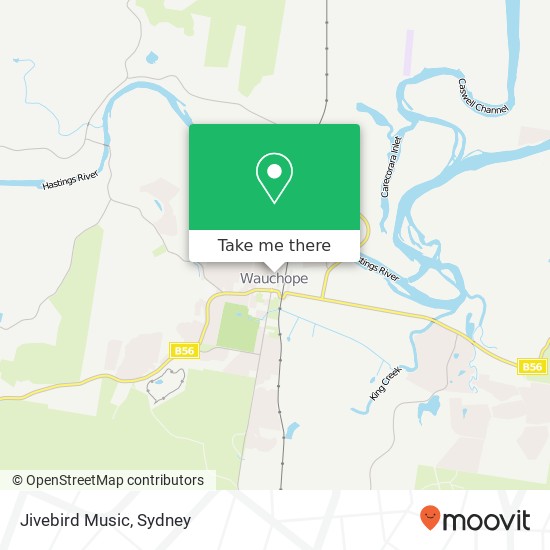 Mapa Jivebird Music