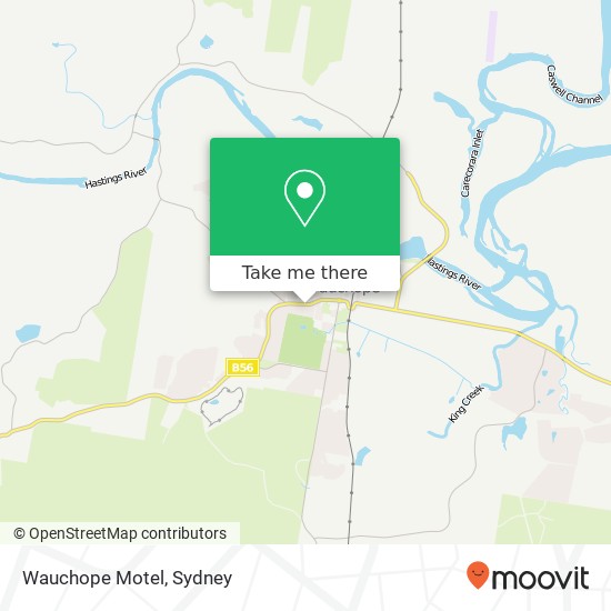 Wauchope Motel map