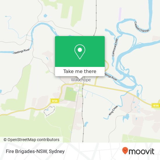 Mapa Fire Brigades-NSW