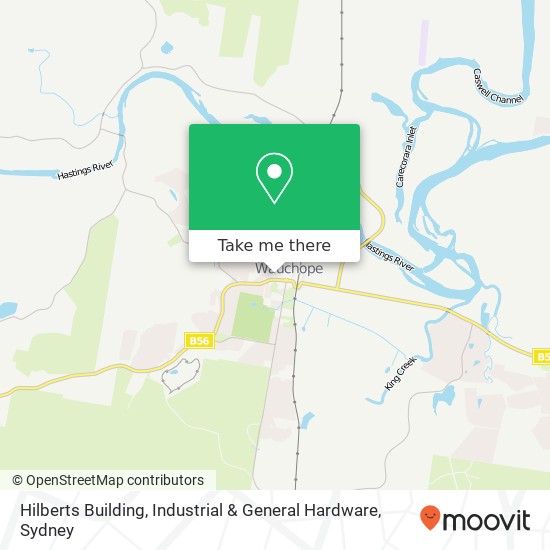 Mapa Hilberts Building, Industrial & General Hardware