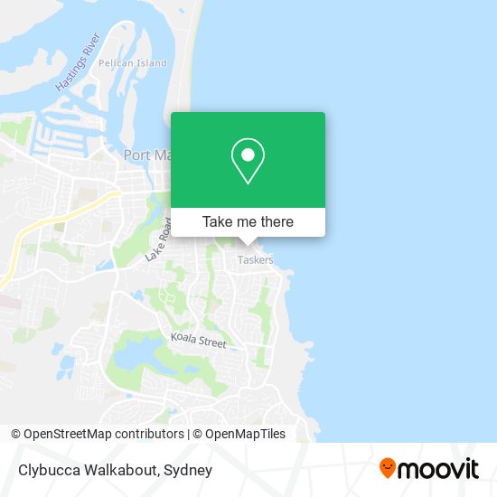 Clybucca Walkabout map