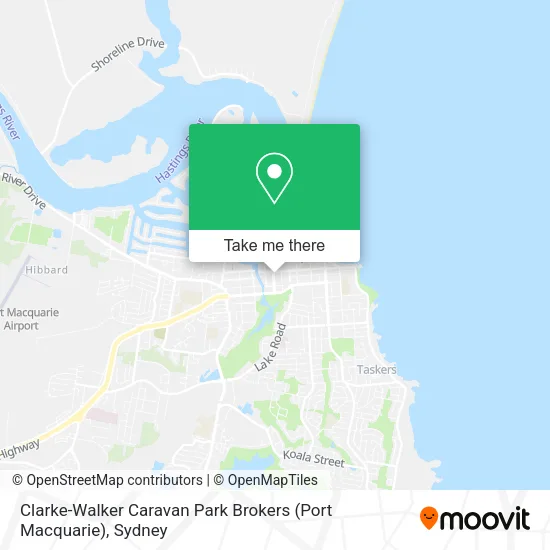 Clarke-Walker Caravan Park Brokers (Port Macquarie) map