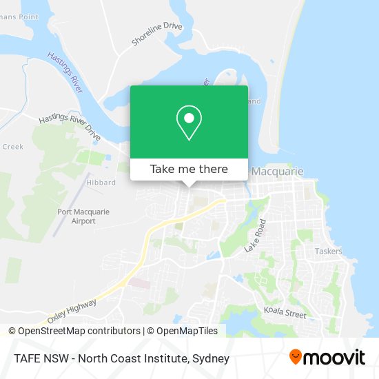TAFE NSW - North Coast Institute map