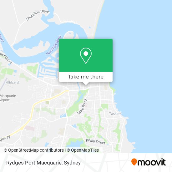 Rydges Port Macquarie map