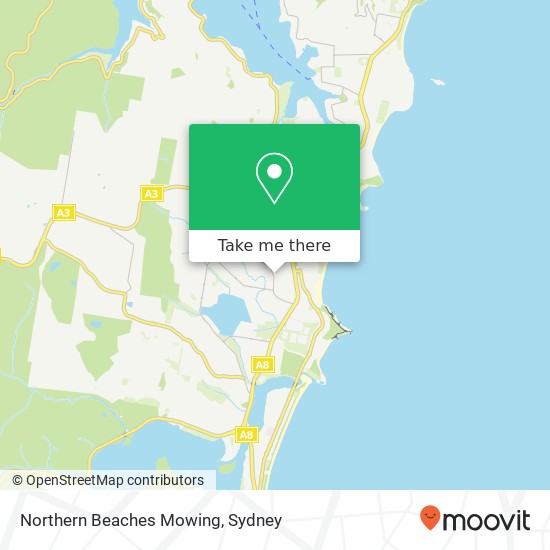 Northern Beaches Mowing map
