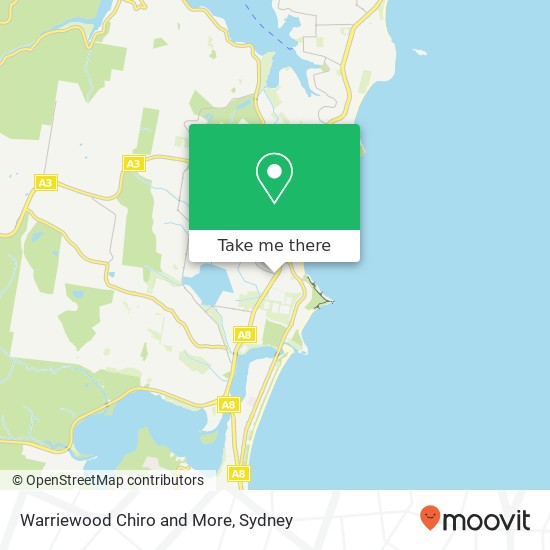 Mapa Warriewood Chiro and More