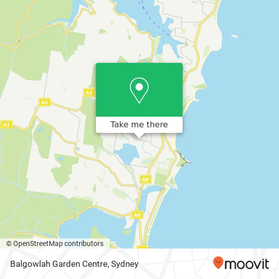 Mapa Balgowlah Garden Centre