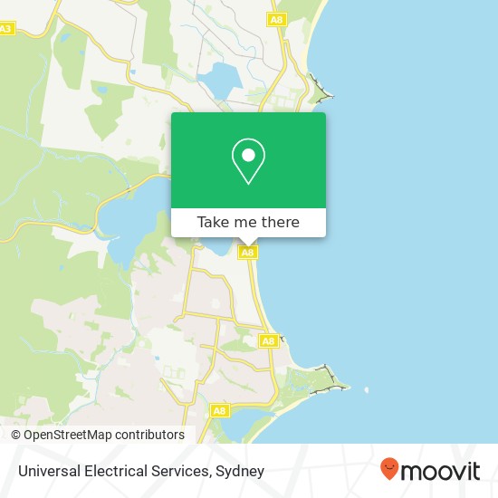 Universal Electrical Services map