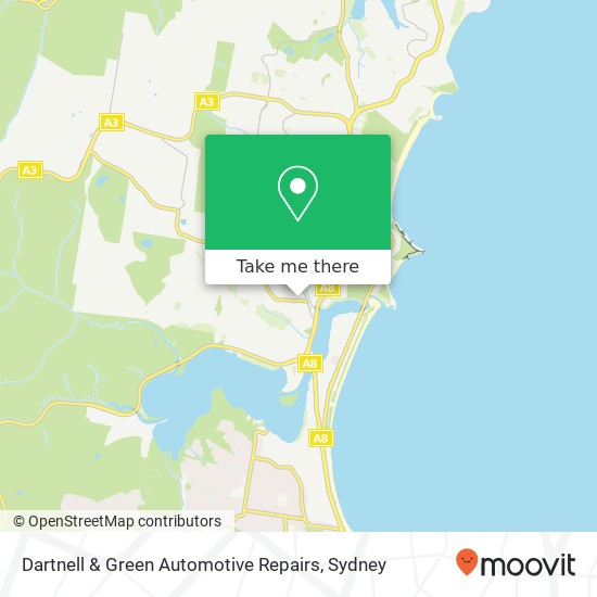 Dartnell & Green Automotive Repairs map