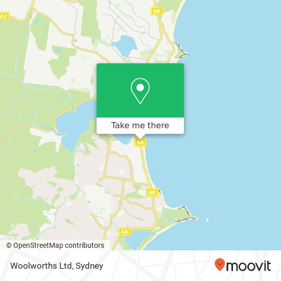 Woolworths Ltd map