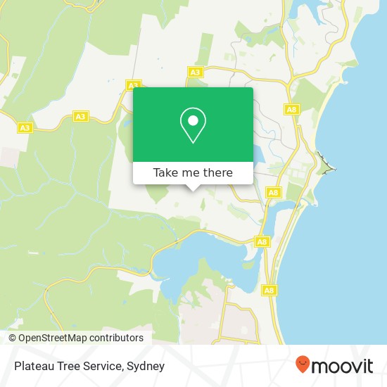 Plateau Tree Service map