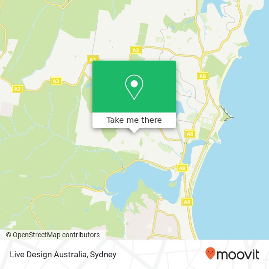 Mapa Live Design Australia