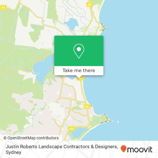 Justin Roberts Landscape Contractors & Designers map