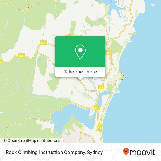 Rock Climbing Instruction Company map